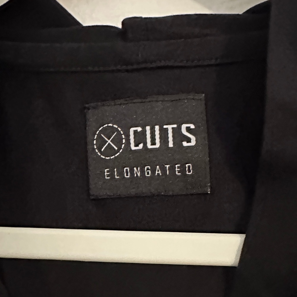 CUTS Black Long Sleeve Hooded Shirt Large - Picture 4 of 5